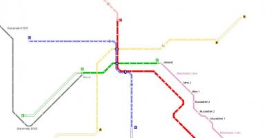 Kaart Mecca metro 